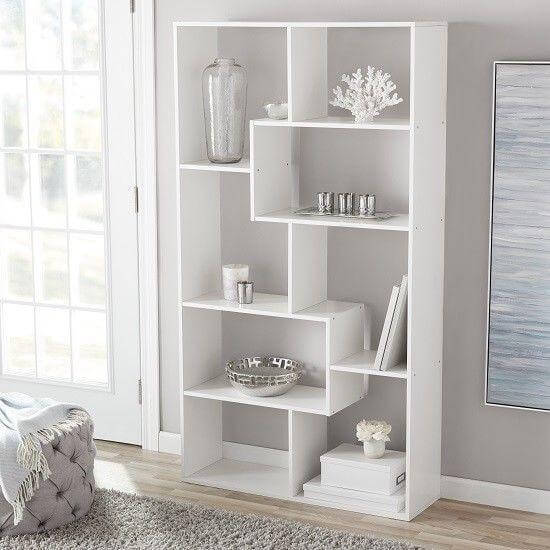 جدیدترین مدل کتابخانه سفید 18 مدل کتابخانه جدید سفید ایستاده