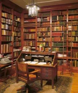 مدل کتابخانه دیواری کلاسیک